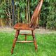 4 Windsor wheelback chairs in dark oak