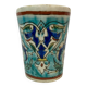 Iznik, glass goblet in polychrome faience Turkey 19th century