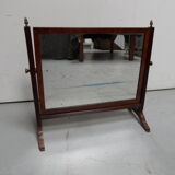 Antique mahogany table mirror
