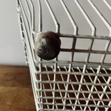 Old large metal basket/basket - laundry basket