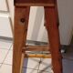 Old vintage wooden painter's stepladder