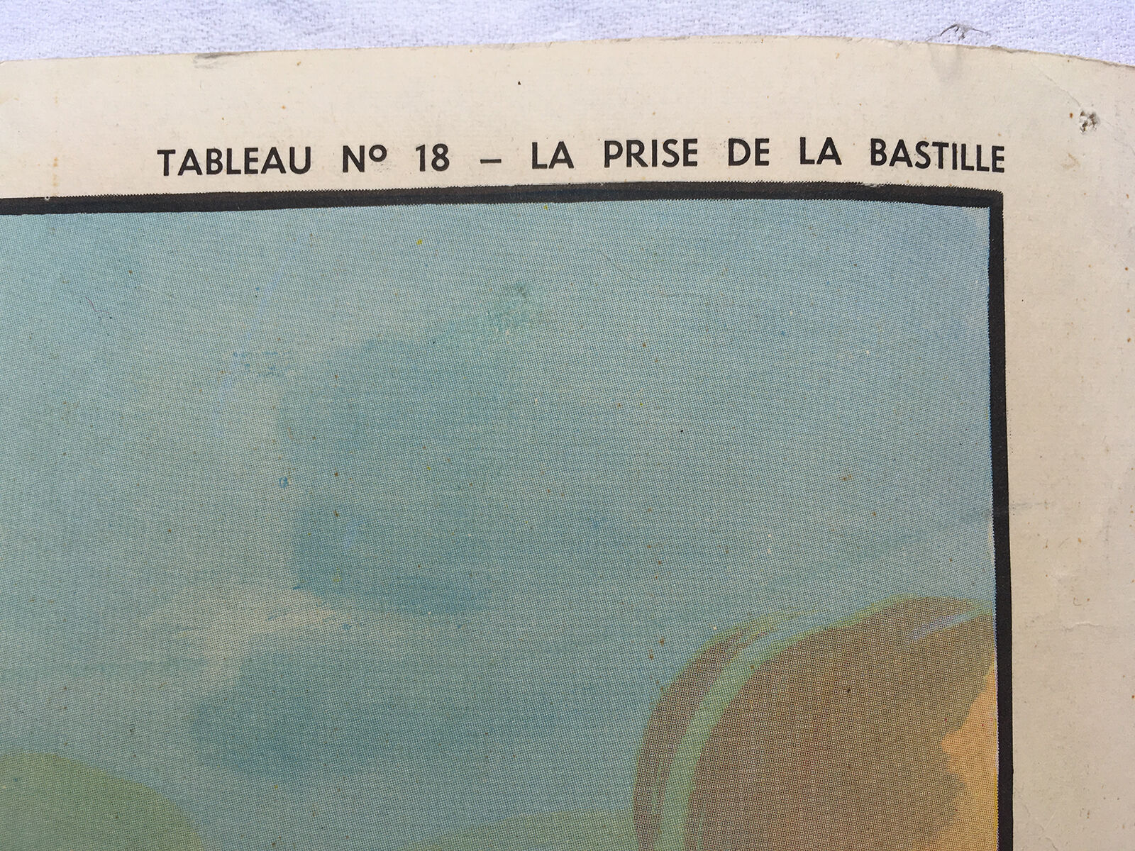 Poster school vintage from the 60s duplex - Bastille / tennis