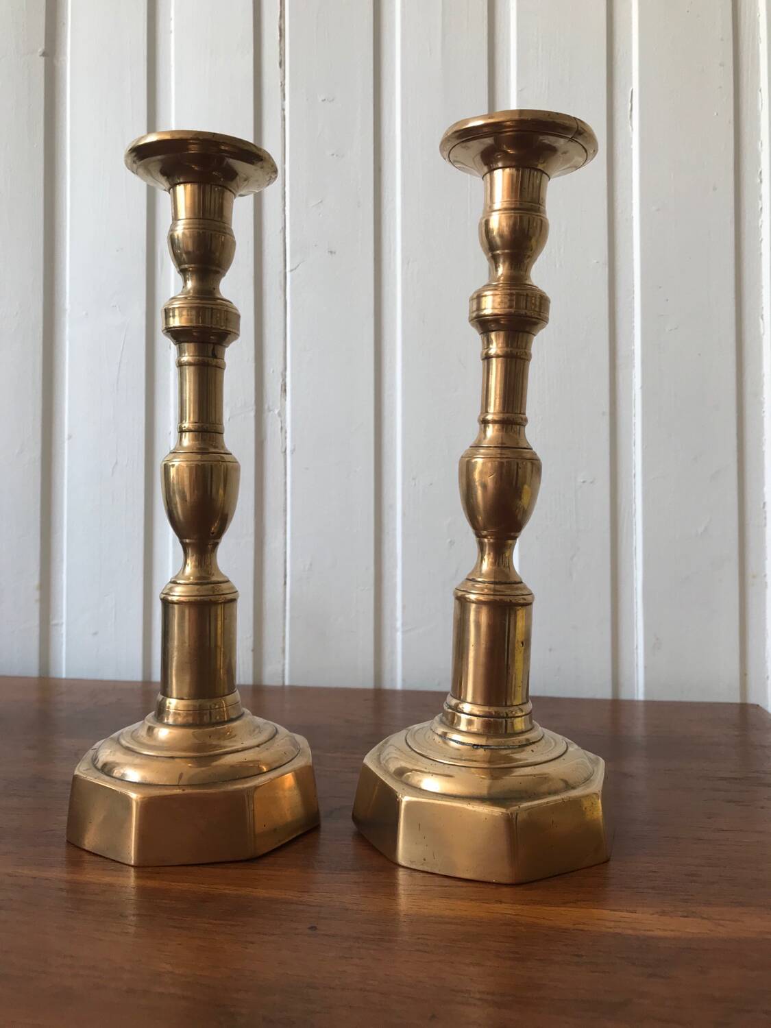 Pair of candle holders