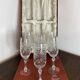 Champagne flutes, cut crystal from Lorraine, with original box.
