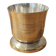 Antique egg cup in silver-plated metal
