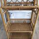 Folding rattan shelf