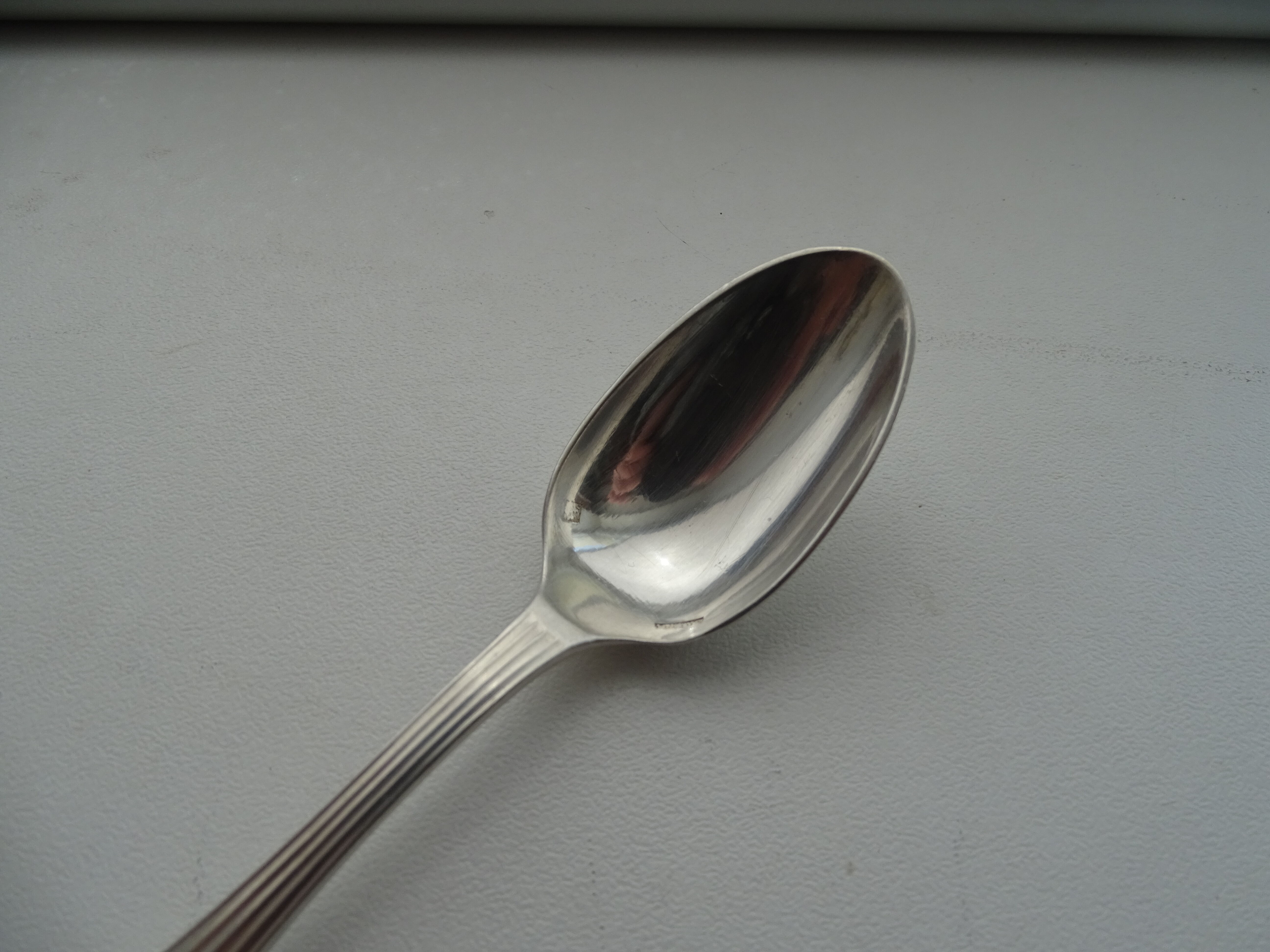 Set of 12 dessert spoons Ercuis in silver metal