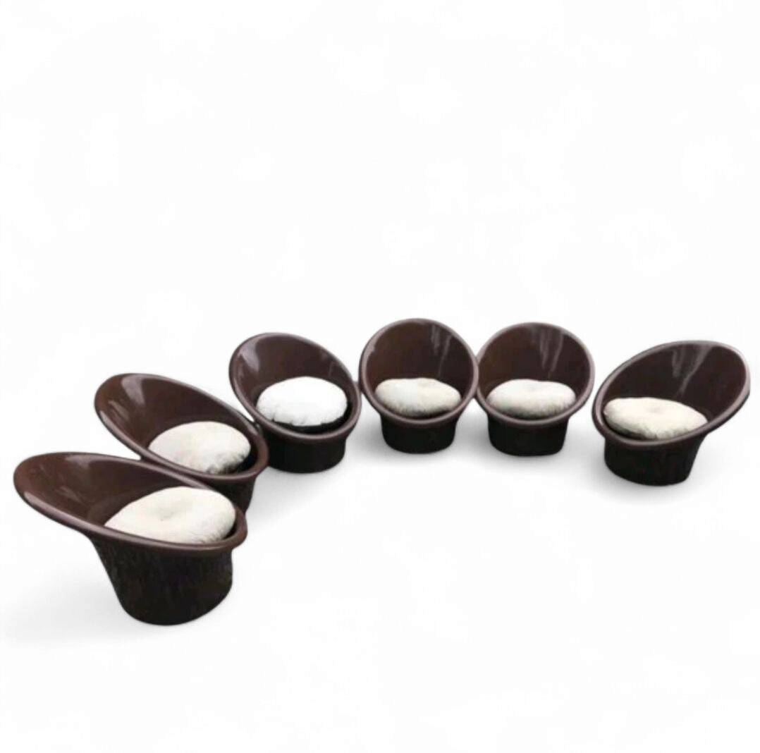 Skopa fauteuils by Ole Gjerlov Knudsen & Torben Lind by Orth Plast / Ikea