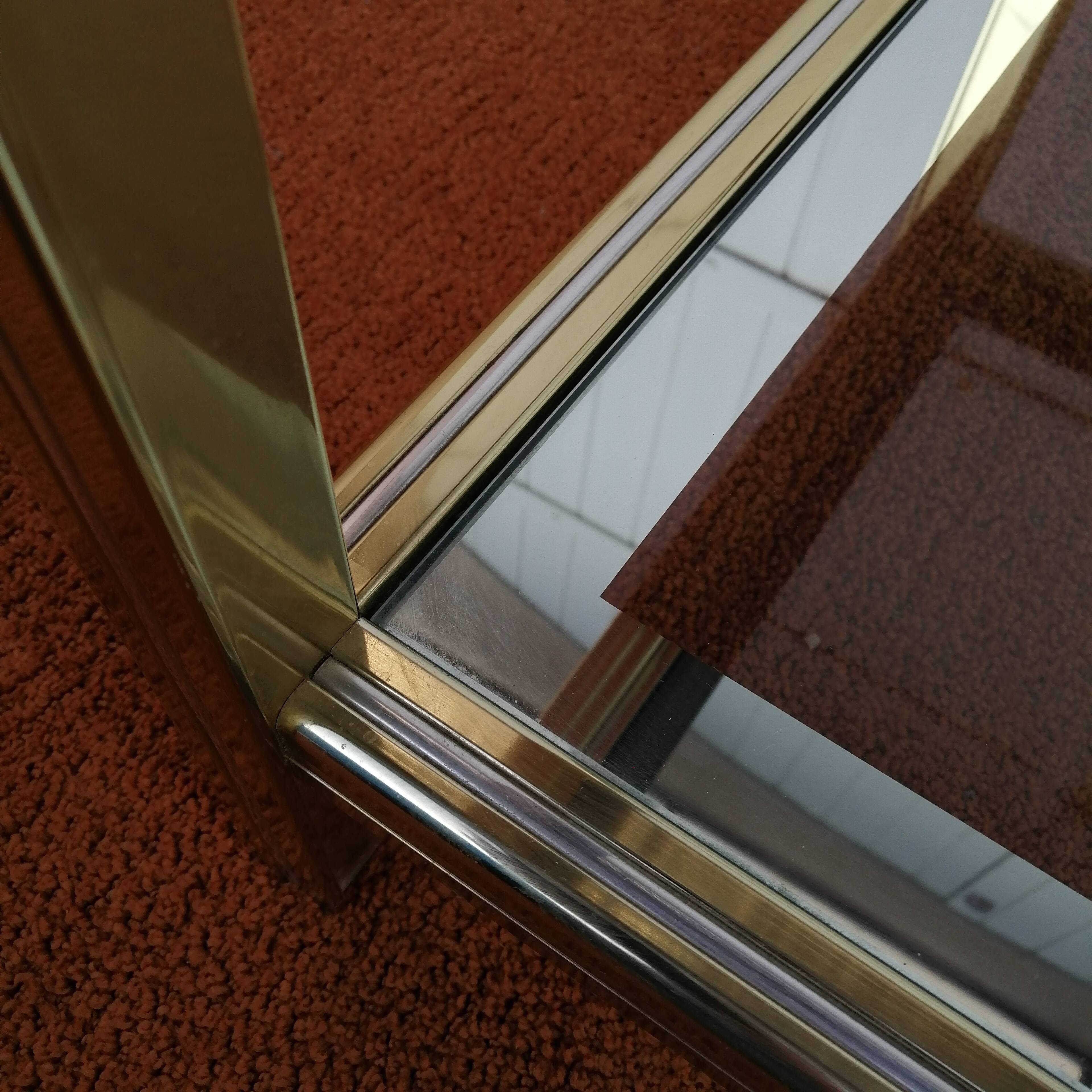 Jansen & Pierre Vandel spirit glass coffee table from the 60s