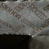 Canapé Mah Jong édition ancienne en velours de coton marron de Roche Bobois