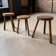 Mini table d'appoint ronde vintage / table pour plantes / tabouret
