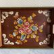 Painted wood tray