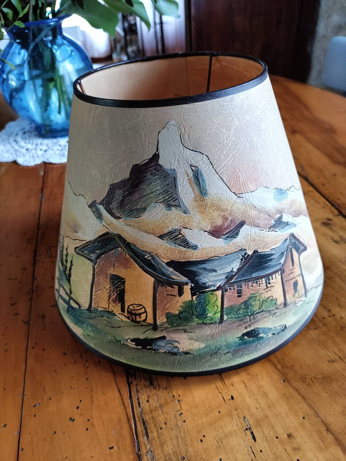 Basque/Pyrenees pattern lampshade