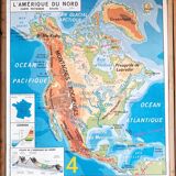 Vintage school map