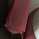 Pair of red chairs in 80s skai