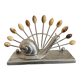 Art Deco metal snail spade service