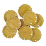 Set of 9 Salins plates, Provence model, 1970s