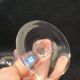 2 Baccarat crystal water glasses, balloon shape model engraving 1423