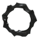 Sculptural sandstone mirror