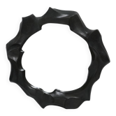 Sculptural sandstone mirror