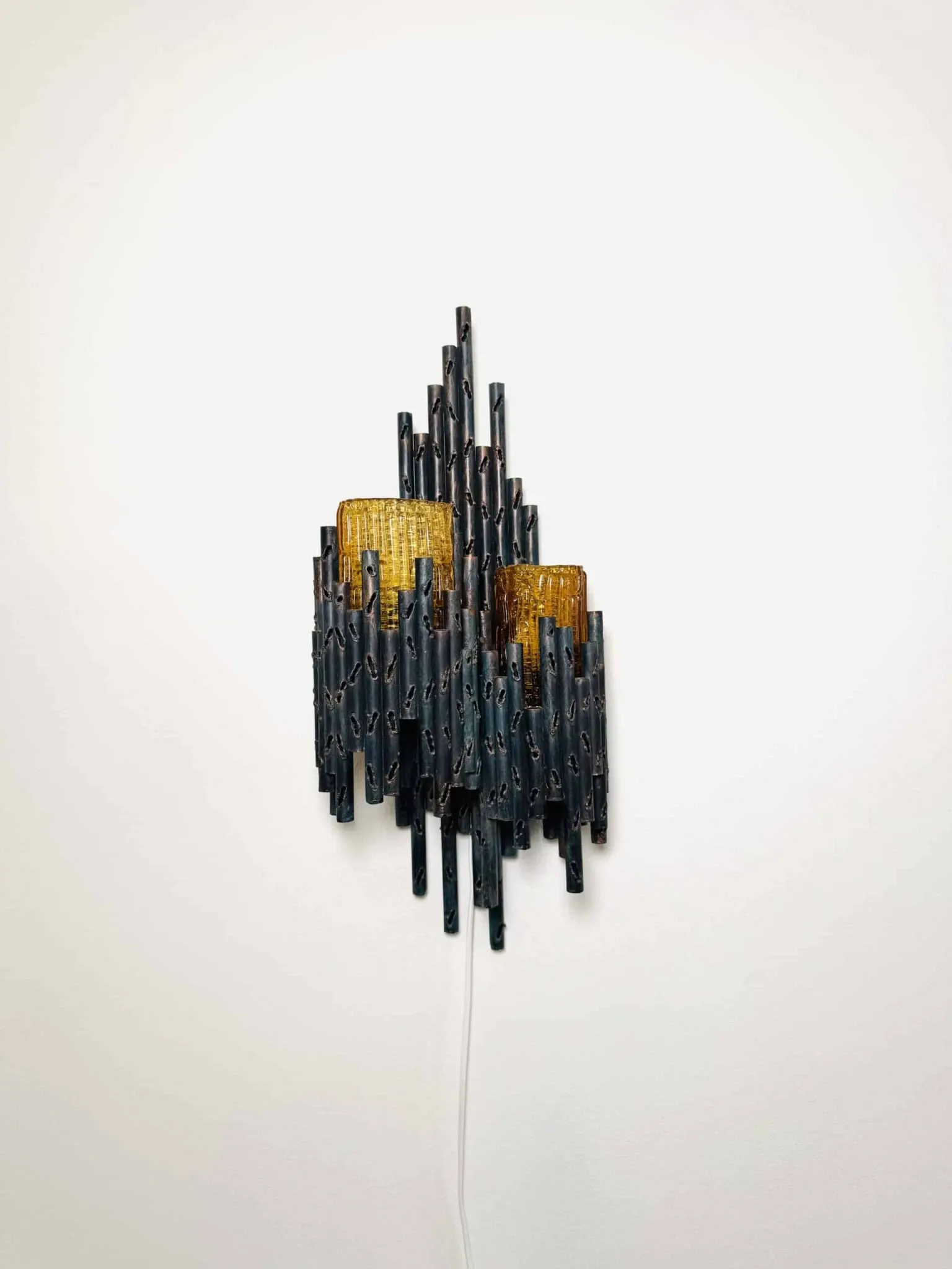 Lampe murale brutaliste par Marcel Fantoni, Italie, années 1960.