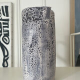 Speckled ceramic jug fat lava