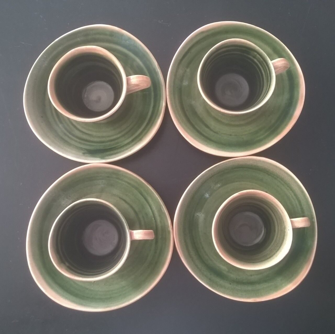 Lot of 4 vintage cups and saucers