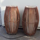 Vintage rattan lamp