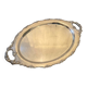 Large silver-plated metal tray from the 1900s.