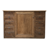 Renovated oak notary's office furniture.