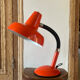 Vintage orange metal lamp
