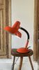 Vintage orange metal lamp