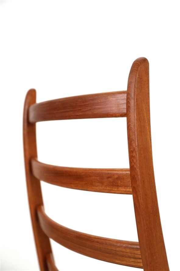 Set of 6 Korup Stolefabrik teak chairs in the style of Kai Kristiansen