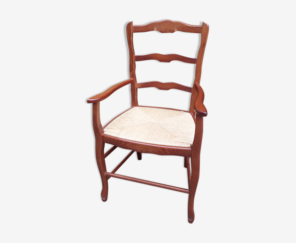 Fauteuil de campagne paillé