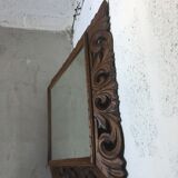 Vintage wooden mirror