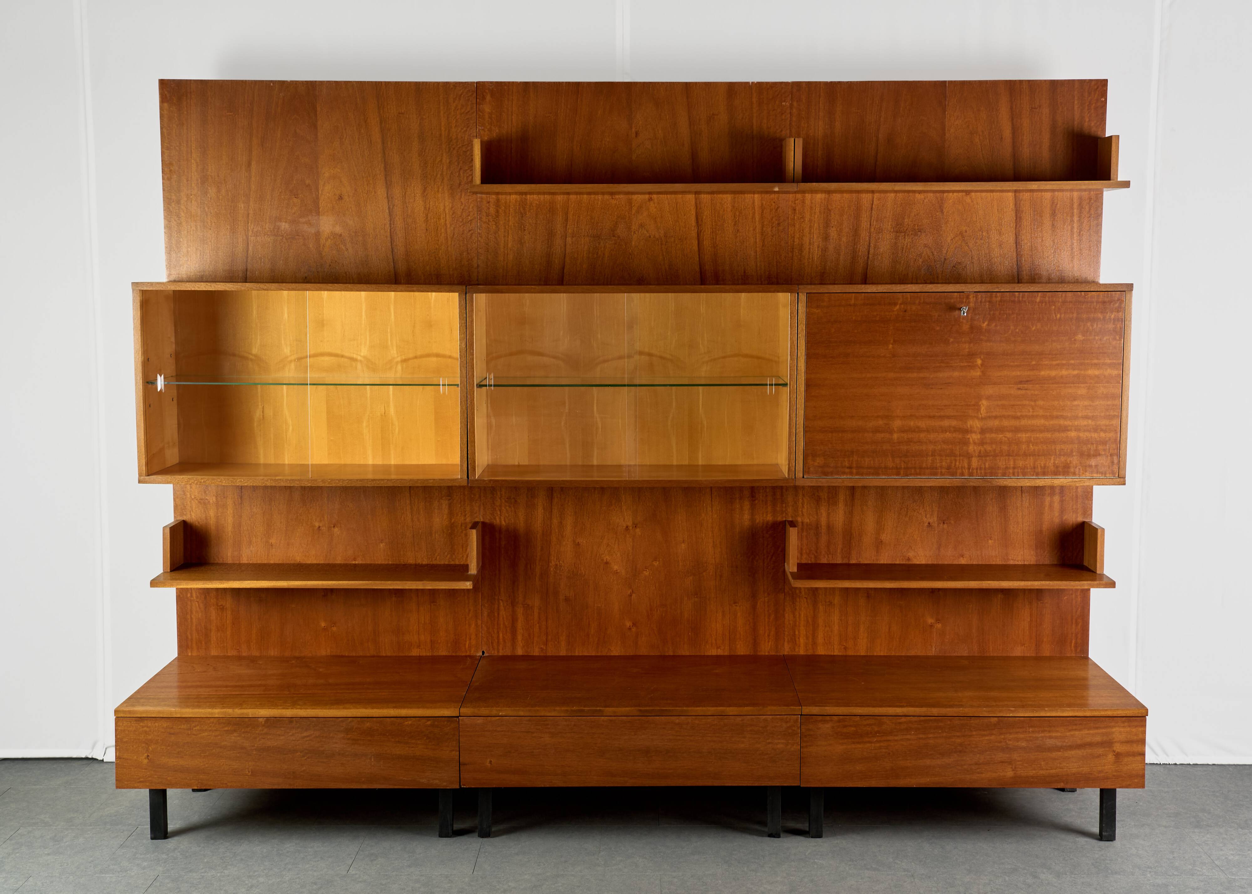 Vintage Wall Unit, 1960s, Czechoslovakia
