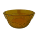 Art deco amber glass bowl