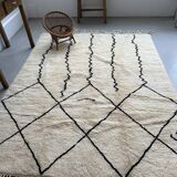 Berber carpet blessed graphic ouarain, 235x180 cm