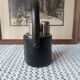 Liquor cabinet / set of 3 vintage travel flasks by Le Tanneur