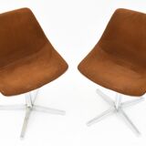 Pair of swivel chairs by Roland Schweitzer