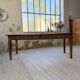 Pine and oak + walnut farmhouse table 1950