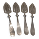 4 silver-plated absinthe spoons by Christofle, 17.5cm