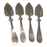 4 silver-plated absinthe spoons by Christofle, 17.5cm