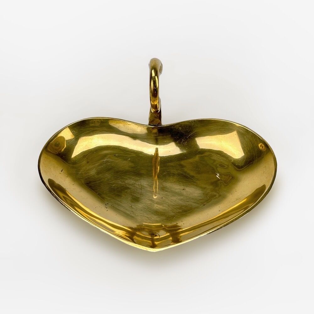 Vintage brass swan pocket cup