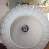 Scandinavian suspension in opaline and teak