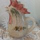 Jug / antique hand-painted rooster