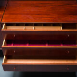 German Rosewood Modular Wall Shelves by IDEE Mobel, 1960s, Set of 25