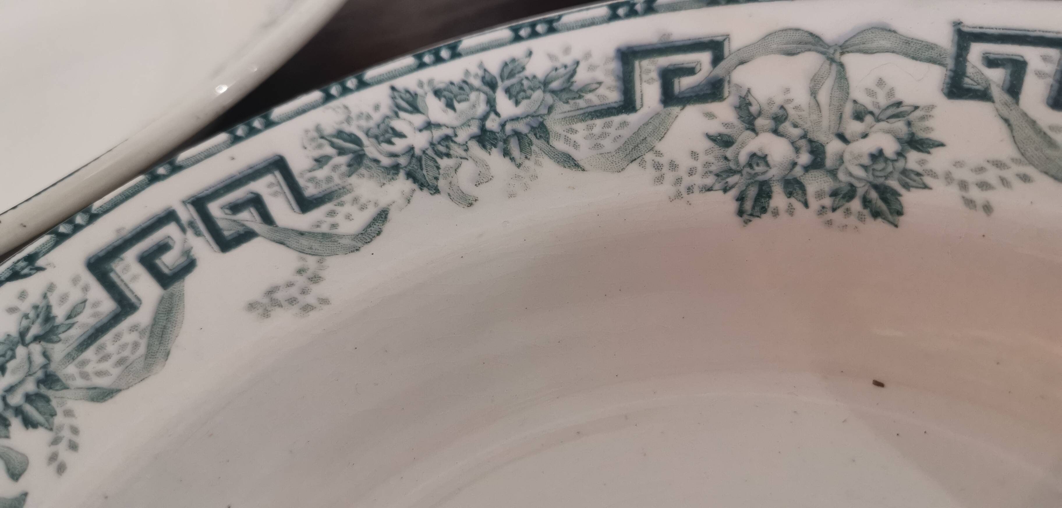 Set of 6 earthenware soup plates St-Amand "Athens"