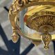 Louis XV style lantern suspension in gilded bronze and glass