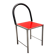 Ettore Sottsass style Red Vintage Side Chair, Laminate & Metal, Italy, 1980